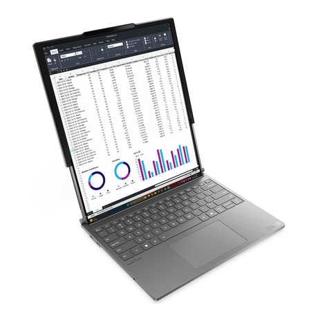 Lenovo ThinkBook Plus G6 Rollable Laptop, Intel Core Ultra 7 258V Processor, 32GB RAM, 1TB SSD, Roll In 14" / Roll Out 16.7" Display, Windows 11 Pro, English & Arabic Backlit Keyboard, 1 Year Warranty | 21TR000BGR