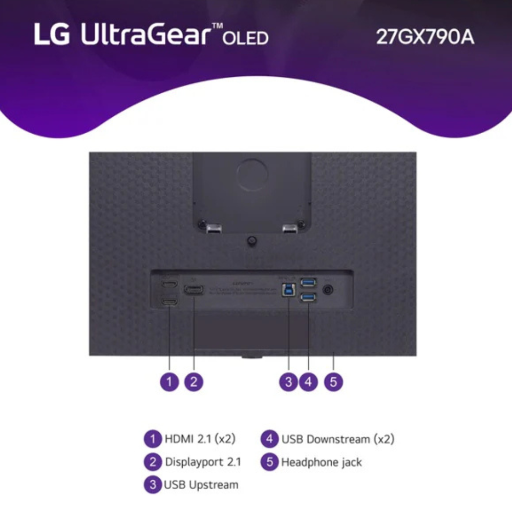 LG UltraGear 27GX790A-B 27" QHD (2560 x 1440) Gaming Monitor, Anti-glare, DP, HDMI, Height/Pivot/Swivel/Tilt Adjustable, 1 Year warranty | 27GX790A-B