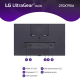 LG UltraGear 27GX790A-B 27" QHD (2560 x 1440) Gaming Monitor, Anti-glare, DP, HDMI, Height/Pivot/Swivel/Tilt Adjustable, 1 Year warranty | 27GX790A-B