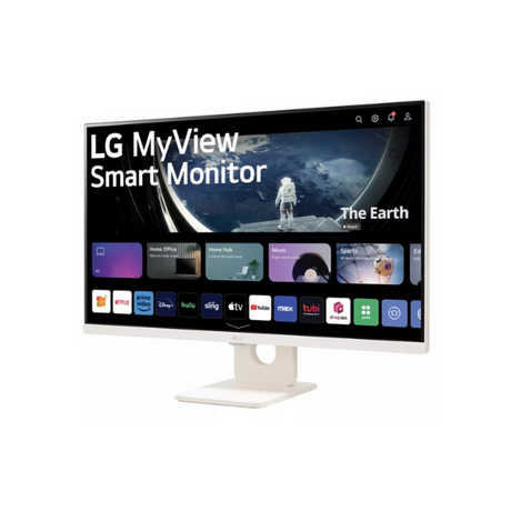 LG 27SR50F-W 27" FHD(1920 x 1080) Smart Monitor, HDMI, Tilt, Adjustable, White, 1 Year warranty | 27SR50F-W