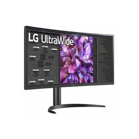 LG 34WQ75C-B 34" QHD(3440 x 1440) Ultra Wide Curved Monitor, HDMI, DP, RJ-45, USB-C, Tilt/Height, Adjustable, 1 Year warranty | 34WQ75C-B