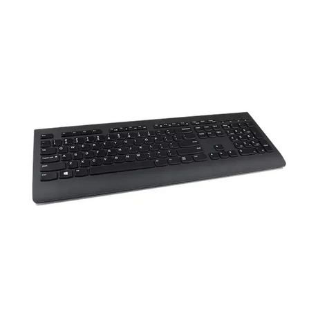 Lenovo Professional 100% Wireless Engilsh & Spanish Keyboard, Dedicated Media Controls, Up to 24 months Battery Life, Plunger/Rubber Dome Keys, Black, 1 Year Warranty | 4X30H56876