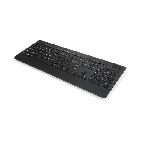 Lenovo Professional 100% Wireless Engilsh & Spanish Keyboard, Dedicated Media Controls, Up to 24 months Battery Life, Plunger/Rubber Dome Keys, Black, 1 Year Warranty | 4X30H56876