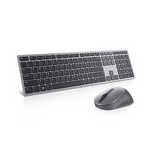 Dell Multi-Device KM7321W English & Arabic Keyboard & Mouse Combo, Wireless, Bluetooth, 100% Keyboard Layout, Scissor-Switch Keys, 12 programmable F-keys, 1000-4000 DPI Optical Mouse Sensor, Right-Handed Mouse Design, Titan Gray, 1 Year Warranty |