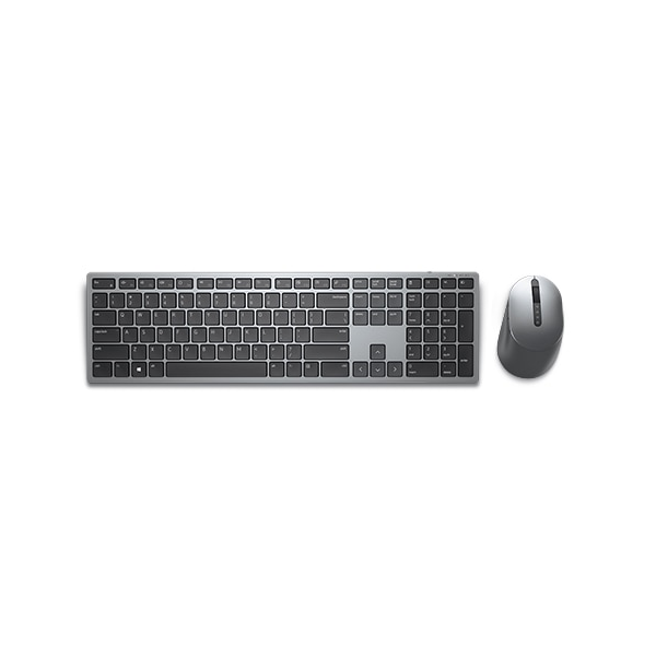 Dell Multi-Device KM7321W English & Arabic Keyboard & Mouse Combo, Wireless, Bluetooth, 100% Keyboard Layout, Scissor-Switch Keys, 12 programmable F-keys, 1000-4000 DPI Optical Mouse Sensor, Right-Handed Mouse Design, Titan Gray, 1 Year Warranty |