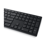 Dell KM5221W Wireless English & Arabic Keyboard & Mouse Combo, Wireless, 100% Keyboard Layout, Membrane, Quiet Plunger-Style Keys, 12 programmable F-keys, 1000-4000 DPI Optical Mouse Sensor, Symmetrical, and Ambidextrous Mouse Design, Black, 1 Year
