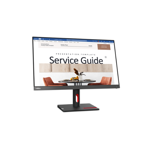ThinkVision S24i-30 23.8" FHD (1920x1080) Monitor,Anti-glare, HDMI, VGA, Tilt Adjustment, 3 Years warranty | 63DEKAT3UK