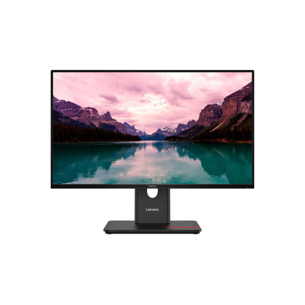 Lenovo ThinkVision T24-40 23.8" FHD (1920 x 1080) Monitor, Anti-glare, DP, HDMI, VGA, Height/Pivot/Swivel/Tilt Adjustable, 3 Year warranty | 64A4MATXUK