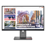 Lenovo ThinkVision P27QD-40 27" QHD (2560 x 1440) Monitor, 120Hz Refresh Rate, Anti-glare, USB-C, HDMI, DP, RJ45, Height/Tilt/Swivel/Pivot, Adjustable, 3 Year Warranty | 64B3GAT2UK