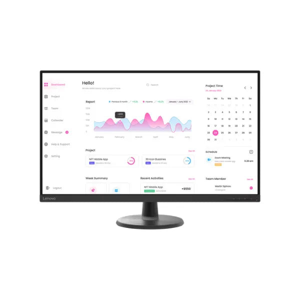 Monitor Lenovo D32-40 32" FHD Display HDMI+DP, 3 Year Warranty | 66FCGAC2AE