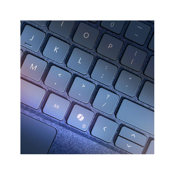 Microsoft Surface Pro Arabic & English Keyboard With Copilot, Magnetic Connection, Sapphire, 1 Year Warranty | 8XA-00228