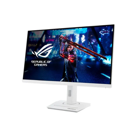 ASUS ROG Strix XG27ACS-W 27" QHD(2560x1440) Gaming Monitor, 1MS, 180Hz, Anti-glare, HDMI, DP, USB-C, Pivot/Tilt/Swivel/Height, Adjustable, White, 1 Year warranty | 90LM09Q2-B011A0