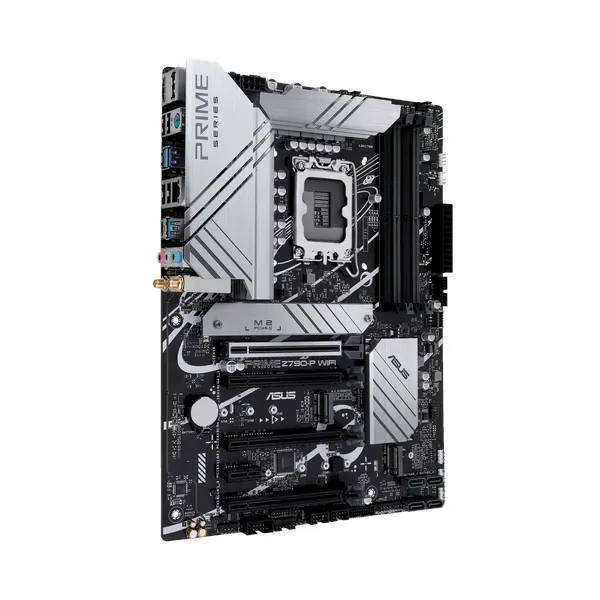 Asus PRIME Z790-P WiFi Motherboard, LGA 1700 Socket, ATX Form Factor, DDR5 Ram, PCIe 5.0 With SafeSlot Core+, Wi-Fi 6, Bluetooth v5.2, USB 20 GBps, HDMI, DisplayPort, Realtek 2.5 GB Ethernet With Asus LANGuard, Aura Sync, 1 Year Warranty | 90MB1CJ0-M1EAYO