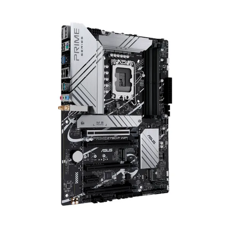 Asus PRIME Z790-P WiFi Motherboard, LGA 1700 Socket, ATX Form Factor, DDR5 Ram, PCIe 5.0 With SafeSlot Core+, Wi-Fi 6, Bluetooth v5.2, USB 20 GBps, HDMI, DisplayPort, Realtek 2.5 GB Ethernet With Asus LANGuard, Aura Sync, 1 Year Warranty | 90MB1CJ0-M1EAYO