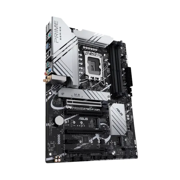 Asus PRIME Z790-P WiFi Motherboard, LGA 1700 Socket, ATX Form Factor, DDR5 Ram, PCIe 5.0 With SafeSlot Core+, Wi-Fi 6, Bluetooth v5.2, USB 20 GBps, HDMI, DisplayPort, Realtek 2.5 GB Ethernet With Asus LANGuard, Aura Sync, 1 Year Warranty | 90MB1CJ0-M1EAYO