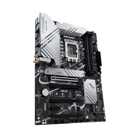 Asus PRIME Z790-P WiFi Motherboard, LGA 1700 Socket, ATX Form Factor, DDR5 Ram, PCIe 5.0 With SafeSlot Core+, Wi-Fi 6, Bluetooth v5.2, USB 20 GBps, HDMI, DisplayPort, Realtek 2.5 GB Ethernet With Asus LANGuard, Aura Sync, 1 Year Warranty | 90MB1CJ0-M1EAYO
