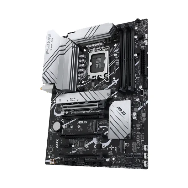 Asus PRIME Z790-P WiFi Motherboard, LGA 1700 Socket, ATX Form Factor, DDR5 Ram, PCIe 5.0 With SafeSlot Core+, Wi-Fi 6, Bluetooth v5.2, USB 20 GBps, HDMI, DisplayPort, Realtek 2.5 GB Ethernet With Asus LANGuard, Aura Sync, 1 Year Warranty | 90MB1CJ0-M1EAYO