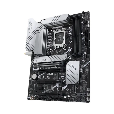 Asus PRIME Z790-P WiFi Motherboard, LGA 1700 Socket, ATX Form Factor, DDR5 Ram, PCIe 5.0 With SafeSlot Core+, Wi-Fi 6, Bluetooth v5.2, USB 20 GBps, HDMI, DisplayPort, Realtek 2.5 GB Ethernet With Asus LANGuard, Aura Sync, 1 Year Warranty | 90MB1CJ0-M1EAYO