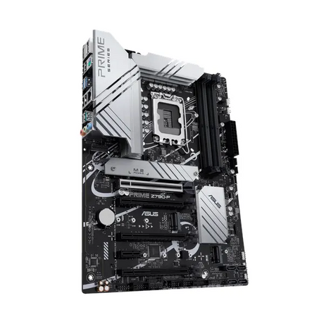 Asus PRIME Z790-P Motherboard, LGA 1700 Socket, ATX Form Factor, DDR5 Ram, PCIe 5.0 With SafeSlot Core+, USB 20 GBps, HDMI, DisplayPort, Realtek 2.5 GB Ethernet With Asus LANGuard, Aura Sync, 1 Year Warranty | 90MB1CK0-M1EAY0