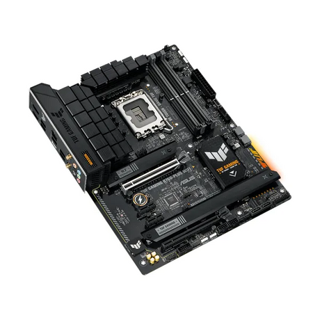 Asus TUF GAMING B760-PLUS WiFi Motherboard, LGA 1700 Socket, ATX Form Factor, DDR5 Ram, PCIe 5.0 With SafeSlot Core+, Wi-Fi 6, Bluetooth v5.2, HDMI, DisplayPort, Realtek 2.5 GB Ethernet With TUF LANGuard, Aura Sync, 1 Year Warranty | 90MB1ER0-M0EAY0