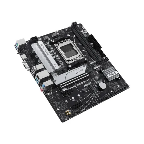 Asus PRIME B650M-K Motherboard, AM5 Socket, micro-ATX Form Factor, DDR5 Ram, PCIe 4.0, USB 3.2 Gen 2, HDMI, VGA, Realtek 2.5 GB Ethernet, Asus 5X Protection III, Aura Sync, 1 Year Warranty | 90MB1F60-M0EAY0