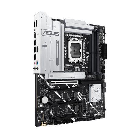 Asus PRIME Z890-P WiFi Motherboard, LGA 1851 Socket, ATX Form Factor, DDR5 Ram, PCIe 5.0 With SafeSlot Core+, USB 20 GBps, Wi-Fi 7, Bluetooth v5.4, HDMI, DisplayPort, Thunderbolt 4, Realtek 2.5 GB Ethernet With Asus LANGuard, Aura Sync, 1 Year Warranty |