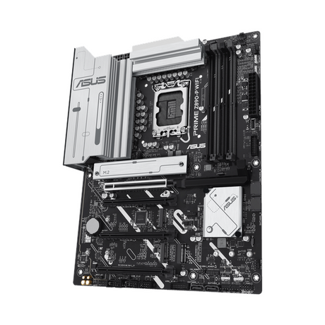 Asus PRIME Z890-P WiFi Motherboard, LGA 1851 Socket, ATX Form Factor, DDR5 Ram, PCIe 5.0 With SafeSlot Core+, USB 20 GBps, Wi-Fi 7, Bluetooth v5.4, HDMI, DisplayPort, Thunderbolt 4, Realtek 2.5 GB Ethernet With Asus LANGuard, Aura Sync, 1 Year Warranty |
