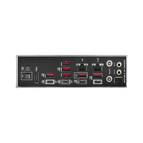 Asus ROG CROSSHAIR X870E HERO WiFi Motherboard, AM5 Socket, ATX Form Factor, DDR5 Ram, PCIe 5.0 With SafeSlot Core+, Wi-Fi 7 & Bluetooth v5.4, USB 40 GBps, HDMI, Thunderbolt4, Realtek 5 GB Ethernet/Intel 2.5 GB Ethernet With Asus LANGuard, Aura Sync, 1