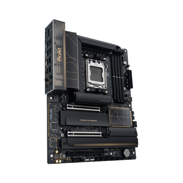 Asus ProArt X870E-CREATOR WiFi Motherboard, AM5 Socket, ATX Form Factor, DDR5 Ram, PCIe 5.0 With SafeSlot Core+, Wi-Fi 7 & Bluetooth v5.4, USB 40 GBps, HDMI, Thunderbolt4, Marvell AQtion 10 GB/Intel 2.5 GB Ethernet With Asus LANGuard, Aura Sync, 1 Year