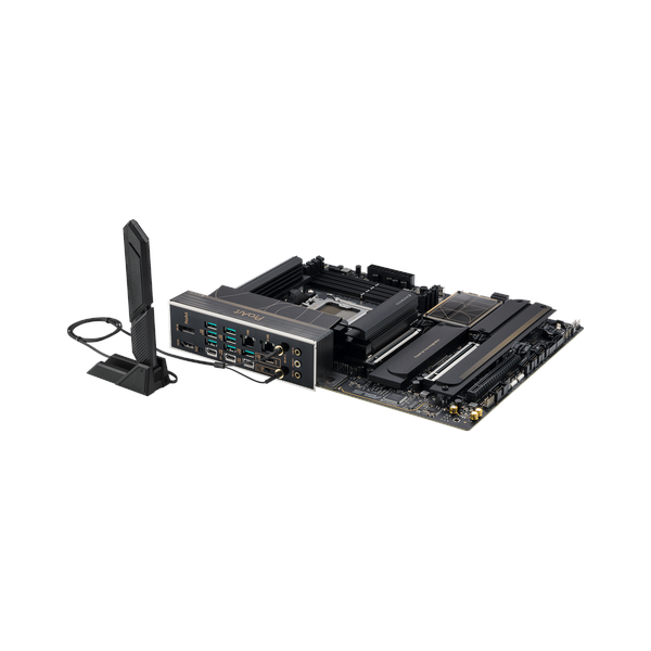 Asus ProArt X870E-CREATOR WiFi Motherboard, AM5 Socket, ATX Form Factor, DDR5 Ram, PCIe 5.0 With SafeSlot Core+, Wi-Fi 7 & Bluetooth v5.4, USB 40 GBps, HDMI, Thunderbolt4, Marvell AQtion 10 GB/Intel 2.5 GB Ethernet With Asus LANGuard, Aura Sync, 1 Year