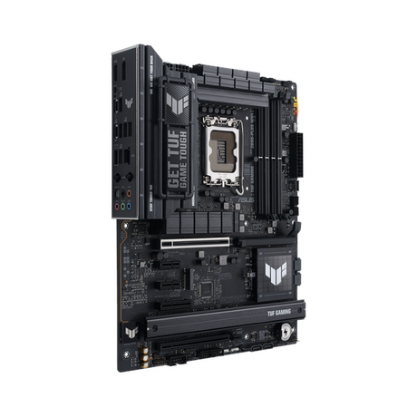Asus TUF Gaming Z890-Plus WiFi Motherboard, LGA 1851 Socket, ATX Form Factor, DDR5 Ram, PCIe 5.0 With SafeSlot Core+, Wi-Fi 7, Bluetooth v5.4, HDMI, DisplayPort, Thunderbolt 4, Intel 2.5 GB Ethernet With TUF LANGuard, Aura Sync, 1 Year Warranty |