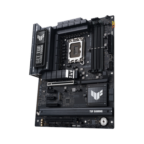 Asus TUF Gaming Z890-Plus WiFi Motherboard, LGA 1851 Socket, ATX Form Factor, DDR5 Ram, PCIe 5.0 With SafeSlot Core+, Wi-Fi 7, Bluetooth v5.4, HDMI, DisplayPort, Thunderbolt 4, Intel 2.5 GB Ethernet With TUF LANGuard, Aura Sync, 1 Year Warranty |