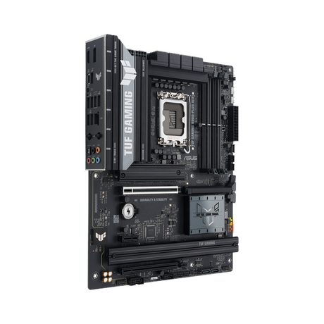 Asus TUF GAMING B860-PLUS WiFi Motherboard, LGA 1851 Socket, ATX Form Factor, DDR5 Ram, PCIe 5.0 With SafeSlot Core+, Wi-Fi 7, Bluetooth v5.4, HDMI, DisplayPort, Thunderbolt 4, Realtek 2.5 GB Ethernet With TUF LANGuard, Aura Sync, 1 Year Warranty |