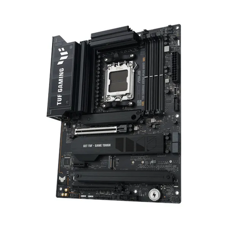 Asus TUF GAMING X870E-PLUS WiFi Motherboard, AM5 Socket, ATX Form Factor, DDR5 Ram, PCIe 5.0 With SafeSlot Core+, Wi-Fi 7, Bluetooth v5.4, HDMI, Thunderbolt 4, Realtek 2.5 GB Ethernet With TUF LANGuard, Aura Sync, 1 Year Warranty | 90MB1M70-M0EAY0