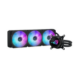 Asus ROG Strix LC III 360 ARGB AIO Liquid Cooler, 360° Rotatable Water Block LCD, Supports Intel, AMD Sockets, Black, 1 Year Warranty | 90RC00W1-M0UAY0
