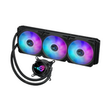 Asus ROG Strix LC III 360 ARGB AIO Liquid Cooler, 360° Rotatable Water Block LCD, Supports Intel, AMD Sockets, Black, 1 Year Warranty | 90RC00W1-M0UAY0