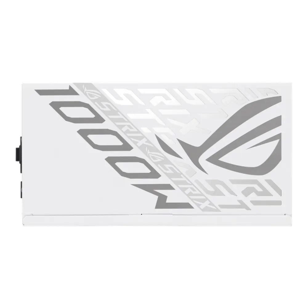 Asus ROG Strix 80 Plus Platinum Power Supply, 1000W, Fully Modular, ATX, PCIe 5.1 Ready, 0dB Technology, White, 1 Year Warranty | 90YE00W4-B0NA00