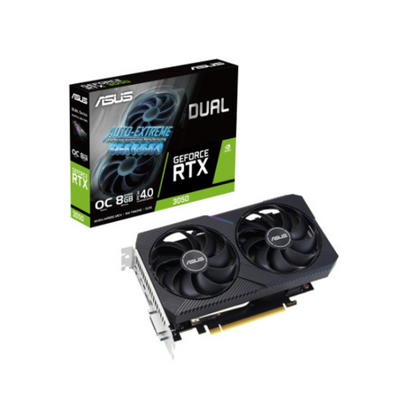 ASUS NVIDIA Dual GeForce RTX 3050 8 GB GDDR6 OC Edition Graphic Card | 90YV0GH6-M0NA00