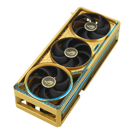 Asus ROG Astral GeForce RTX 5080 Dhahab CORE OC Edition Graphics Card, GDDR7 16GB 256-bit Memory, HDMI 2.1b & DP 2.1b Outputs, PCI Express 5.0, 2760 MHz Core Clock, 30 Gbps Memory Clock, 1 Year Warranty | 90YV0LV6-M0NM00
