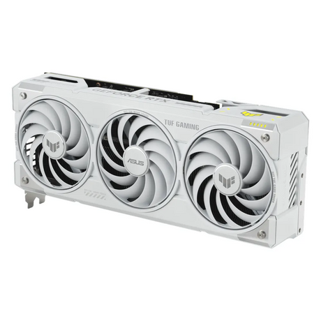 Asus TUF Gaming GeForce RTX 5070 Ti White OC Edition Graphics Card, GDDR7 16GB 256-bit Memory, HDMI 2.1b & DP 2.1b Outputs, PCI Express 5.0, 2588 MHz Core Clock, 28 Gbps Memory Clock, 1 Year Warranty | 90YV0MD3-M0NA00