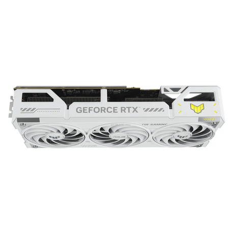 Asus TUF Gaming GeForce RTX 5070 Ti White OC Edition Graphics Card, GDDR7 16GB 256-bit Memory, HDMI 2.1b & DP 2.1b Outputs, PCI Express 5.0, 2588 MHz Core Clock, 28 Gbps Memory Clock, 1 Year Warranty | 90YV0MD3-M0NA00
