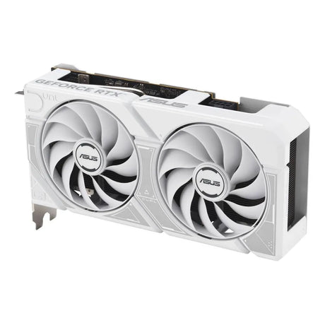 Asus Dual GeForce RTX 5060 White OC Edition Graphics Card, GDDR7 8GB 128-bit Memory, HDMI 2.1b & DP 2.1b Outputs, PCI Express 5.0, 2677 MHz Core Clock, 28 Gbps Memory Clock, 1 Year Warranty | 90YV0N15-M0NA00