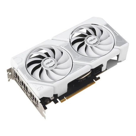 Asus Dual GeForce RTX 5060 White OC Edition Graphics Card, GDDR7 8GB 128-bit Memory, HDMI 2.1b & DP 2.1b Outputs, PCI Express 5.0, 2677 MHz Core Clock, 28 Gbps Memory Clock, 1 Year Warranty | 90YV0N15-M0NA00