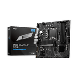 Msi PRO B760M-P Motherboard, LGA 1700 Socket, mATX Form Factor, DDR4 Ram, PCIe 4.0, USB 10 GBps, HDMI 1.4, DisplayPort 1.4, VGA, Realtek RTL8111H Gigabit LAN, PCI-E Steel Armor, 1 Year Warranty | 911-7E02-016