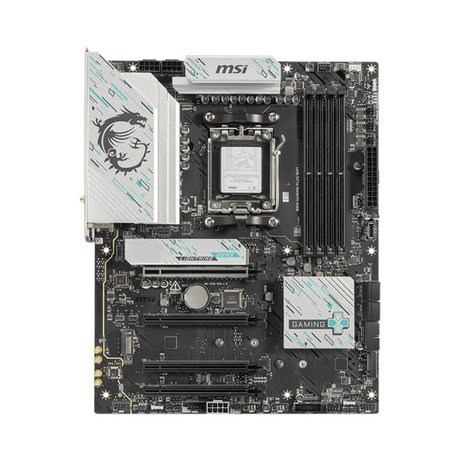 Msi B850 Gaming Plus WiFi Motherboard, AM5 Socket, ATX Form Factor, DDR5 Ram, PCIe 5.0, Wi-Fi 7 With EZ Antena, Bluetooth 5.4, USB 10 GBps, 5G LAN, EZ M.2 Shield Frozr II, 1 Year Warranty | 911-7E56-001-007