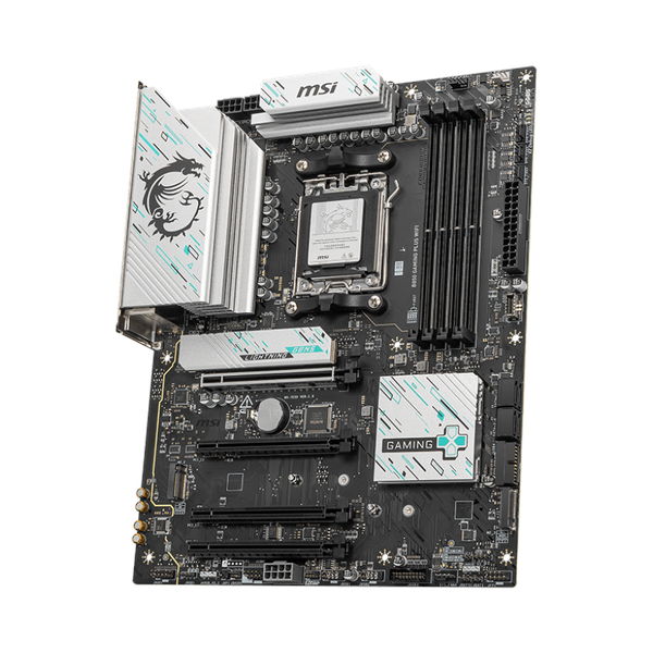 Msi B850 Gaming Plus WiFi Motherboard, AM5 Socket, ATX Form Factor, DDR5 Ram, PCIe 5.0, Wi-Fi 7 With EZ Antena, Bluetooth 5.4, USB 10 GBps, 5G LAN, EZ M.2 Shield Frozr II, 1 Year Warranty | 911-7E56-001-007