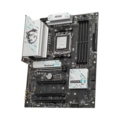 Msi B850 Gaming Plus WiFi Motherboard, AM5 Socket, ATX Form Factor, DDR5 Ram, PCIe 5.0, Wi-Fi 7 With EZ Antena, Bluetooth 5.4, USB 10 GBps, 5G LAN, EZ M.2 Shield Frozr II, 1 Year Warranty | 911-7E56-001-007