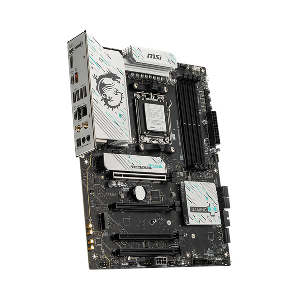 Msi B850 Gaming Plus WiFi Motherboard, AM5 Socket, ATX Form Factor, DDR5 Ram, PCIe 5.0, Wi-Fi 7 With EZ Antena, Bluetooth 5.4, USB 10 GBps, 5G LAN, EZ M.2 Shield Frozr II, 1 Year Warranty | 911-7E56-001-007