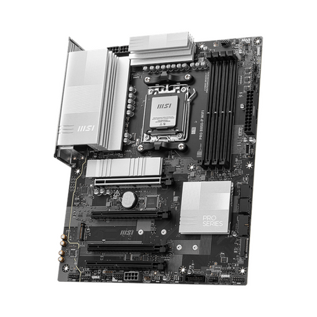 Msi PRO B850-P WiFi Motherboard, AM5 Socket, ATX Form Factor, DDR5 Ram, PCIe 5.0 With EZ PCIe Clip II, Wi-Fi 7 Solution, Bluetooth 5.4, USB 10 GBps, HDMI 2.1, Realtek 8126VB 5G LAN, EZ M.2 Shield Frozr II, 1 Year Warranty | 911-7E56-002