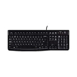 Logitech K120 Wired Engilsh & Arabic Keyboard, Spill-resistant design, Up to 10 million Keystrokes, Black, 1 Year Warranty | 920-002495